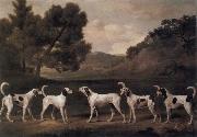 Foxhounds in a Landscape, George Stubbs